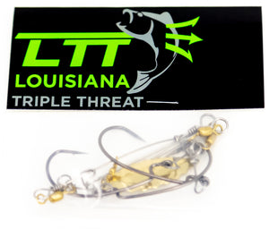 Louisiana Triple Threat - Gold - EWG Hooks